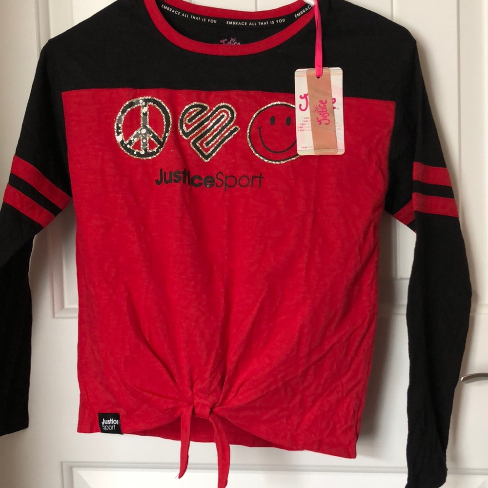 Justice Sport Tee Shirt Size Medium 10